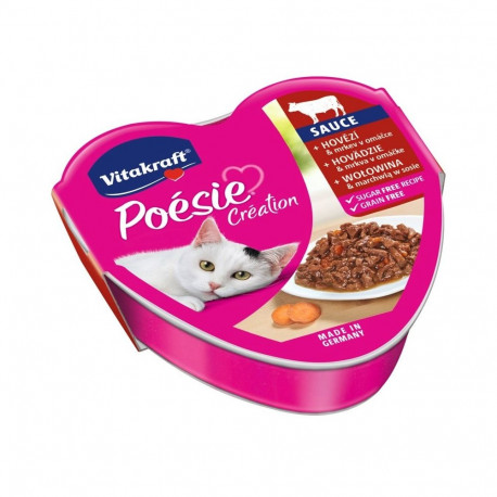 VITAKRAFT POESIE CREATION SOS veiseliha/porgand märg kassitoit 85 g