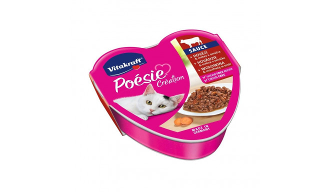 VITAKRAFT POESIE CREATION SOS veiseliha/porgand märg kassitoit 85 g