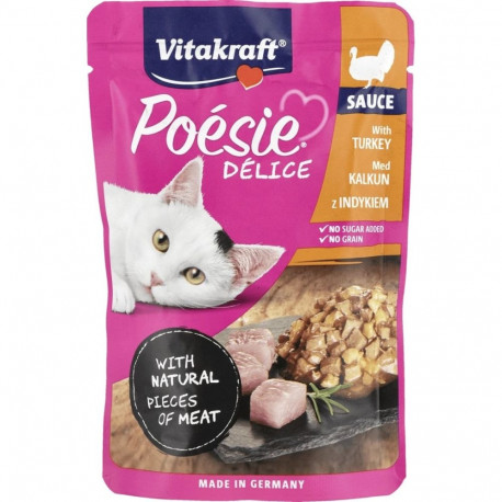 VITAKRAFT POESIE DELICE kalkun kassidele märg kassitoit 85 g