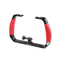 Underwater Diving Rig PULUZ for Action Cameras (Red)