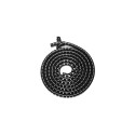 Cable Management - Coiled Tube Cable Sleeve, Black, 30mm, 1m