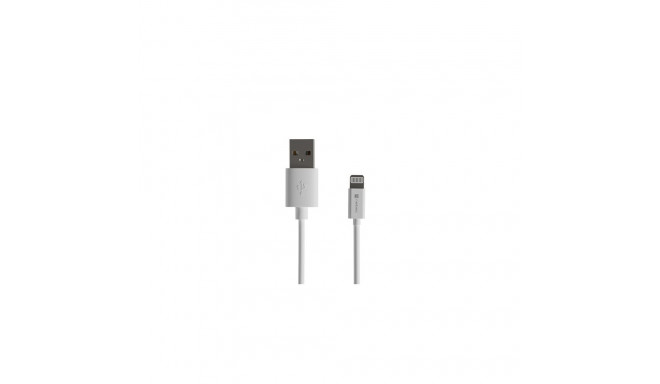 Lightning(M)->USB-A(M) 2M valge MFI kaabel prat