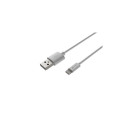 Lightning(M)->USB-A(M) 2M valge MFI kaabel prat