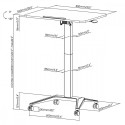 Mobile laptop desk Maclean MC-453W