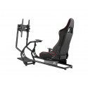 Stand with seat for racing steering wheel