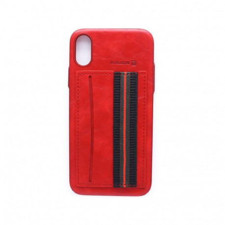 Evelatus kaitseümbris Apple iPhone X Cubit Plastic, punane