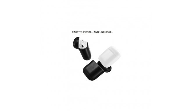 Evelatus Apple Airpods Leather Protective Case Black