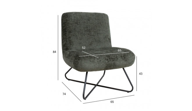 Tugitool FARICA 65x74xH84cm, samblaroheline
