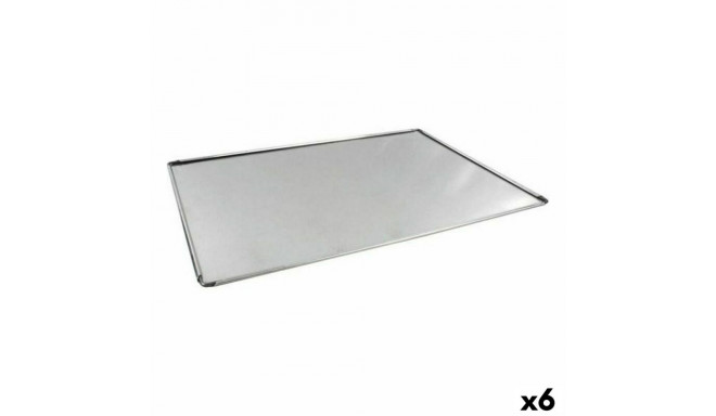 Baking tray VR Silver Aluminium Rectangular 48 x 34 x 0,5 cm (6 Units)