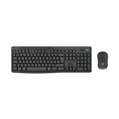 Keyboard and Mouse Logitech MK370 Graphite Qwerty Portuguese