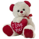 Pehme mänguasi Creaciones Llopis I love you Karu Süda 28 cm
