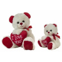 Pehme mänguasi Creaciones Llopis I love you Karu Süda 28 cm