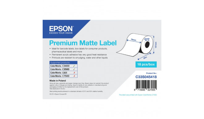 Рулон термобумаги Epson C33S045418 (1 штук)