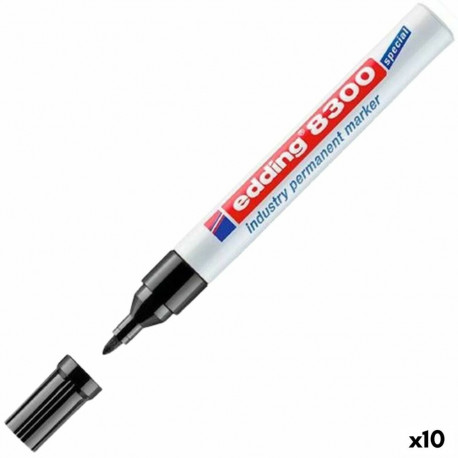 Püsimarker Edding 8300 Must (10 Ühikut)