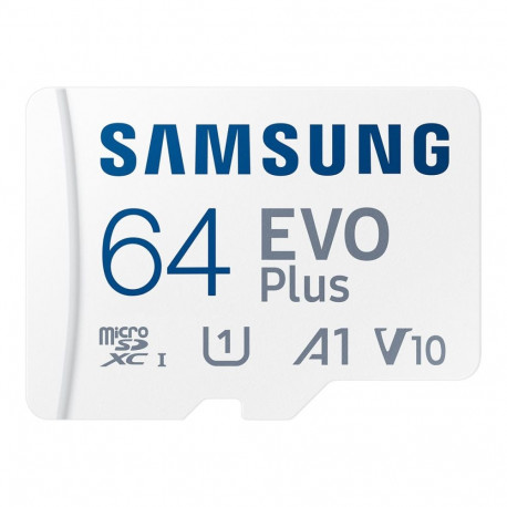 Samsung EVO Plus 64 GB microSDXC mälukaart U1, V10, A1 välkmälu klass