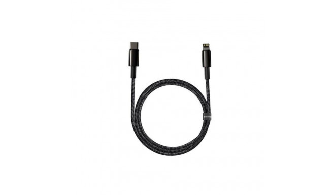 Baseus Universal Tungsten Gold Fast Charge Cable USB-C to Lightning 20W 1m Black