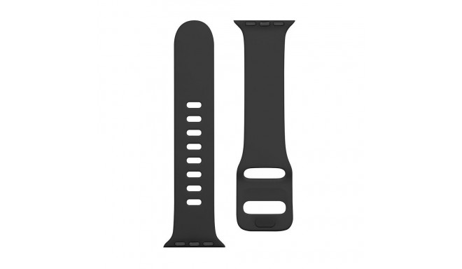 Tactical Apple Watch 38/40/41mm Silicone Strap with Buckle Black