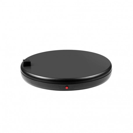 Rotating display stand Puluz with power socket 45 cm (black)