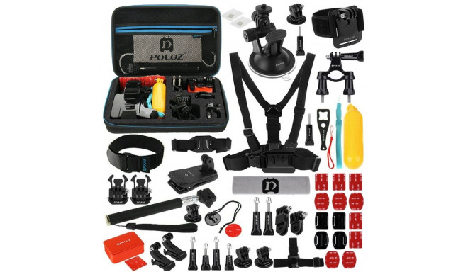 Set of 53 Puluz accessories for sports cameras PKT09