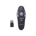 Gembird | Wireless presenter with laser pointer | WP-L-01 | Black | Depth 25 mm | Height 105 mm | Re