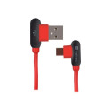 Natec Prati, Angled USB Type C to Type A Cable 1m, Red | Natec | Prati | USB Type C | USB Type-A Natec Prati, Angled USB Type C to Type A Cable 1m, Red | Natec | Prati | USB Type C | USB Type-A