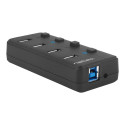 Natec USB 3.0 HUB, Mantis 2, 4-Port, On/Off with AC Adapter | Natec | 4 Port Hub With USB 3.0 | Mant
