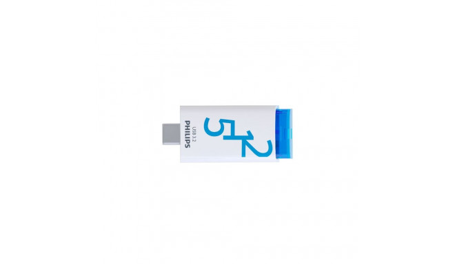 PHILIPS USB-C 3.2 Gen 1 Flash Drive Click Ocean Blue 512GB