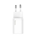 Baseus Super Si 1C fast wall charger USB Type C 25W Power Delivery Quick Charge white (CCSP020102)