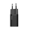 Rychlá nabíječka Baseus Super Si 1C USB Type C 25W Power Delivery Quick Charge černá (CCSP020101)