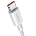 Baseus CATYS-C02 USB-C - USB-C PD QC FCP kabel 100W 5A 2m - bílý