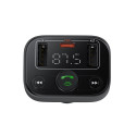 Car Bluetooth 5.0 FM Transmitter 2xUSB + USB-C, Black