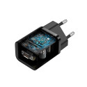 Seina kiirlaadija Super Si 25W USB-C QC3.0 PD koos USB-C 1m kaabliga, must
