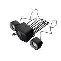 SPEAKERS NATEC PUG 11W RMS 2.1 BLACK