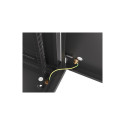 RACK CABINET 19" WALL-MOUNT 9U/600X450 FOR SELF-ASSEMBLY WITH METAL DOOR  BLACK LANBERG (FLAT PACK)
