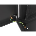 RACK CABINET 19" WALL-MOUNT 9U/600X450 FOR SELF-ASSEMBLY WITH METAL DOOR  BLACK LANBERG (FLAT PACK)