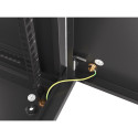 RACK CABINET 19" WALL-MOUNT 9U/600X450 FOR SELF-ASSEMBLY WITH METAL DOOR  BLACK LANBERG (FLAT PACK)