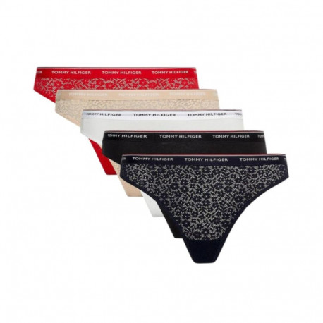 Tommy Hilfiger 5-Pack Thong Underwear W UW0UW04995 (S)