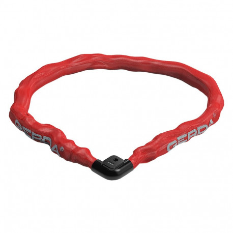 Zapięcie rowerowe Gerda linka pancerna Armored Flex czerwone 1500/22