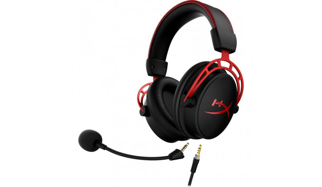 "HP HyperX Cloud Alpha Gaming Headset - Over-Ear - schwarz/rot -"