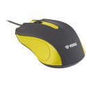 USB wired mouse, 3 buttons, rubberized surface