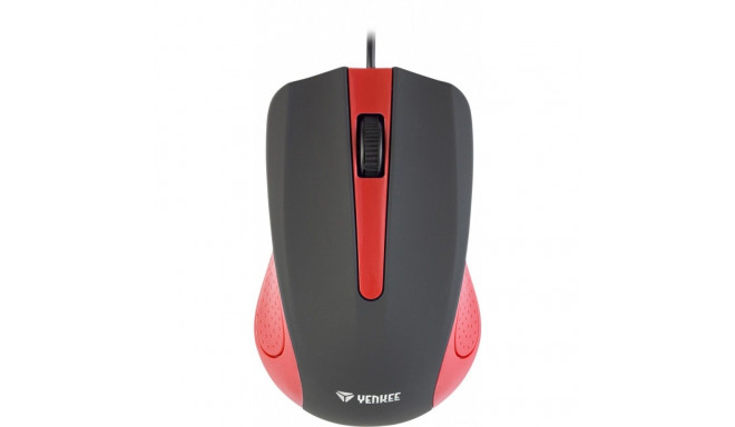 USB wired mouse, 3 buttons, rubberized surface