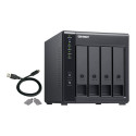 QNAP | 4-Bay | TR-004 | Up to 4 HDD/SSD Hot-Swap | Micro processor with hardware RAID | Processor fr
