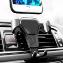 Automašīnas turētājs H01 Gravity Air Vent Outlet Car Mount melns