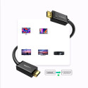 DisplayPort - HDMI kabel Ugreen DP101 4K 3m - černý