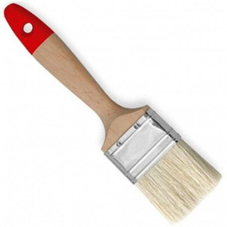 Pintsel 30mm, lapik, lehtpuust käepide