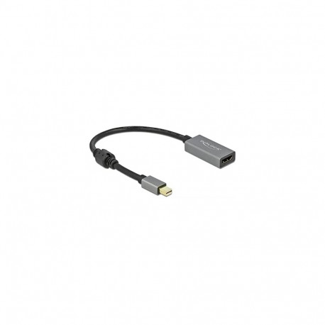 Aktiver Adapter mini DisplayPort 1.4 > HDMI 4K 60 Hz (HDR) (grau/schwarz, 20cm)