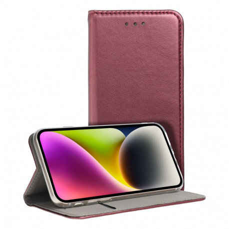Case Smart Magneto Book Case Xiaomi Redmi Note 13 Pro 4G, burgundy