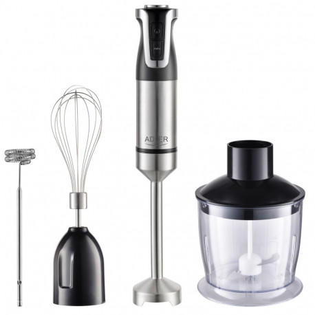 Adler | AD 4627 | Hand Blender Set | 1800 W | Number of speeds 20 | Turbo mode | Chopper | Stainless