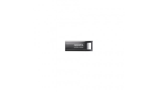 ADATA MEMORY DRIVE FLASH USB3.2 64GB/BLACK AROY-UR340-64GBK