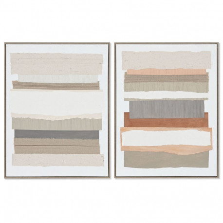 Maal Home ESPRIT Abstraktne Linna 62,3 x 4,5 x 82,3 cm (2 Ühikut)